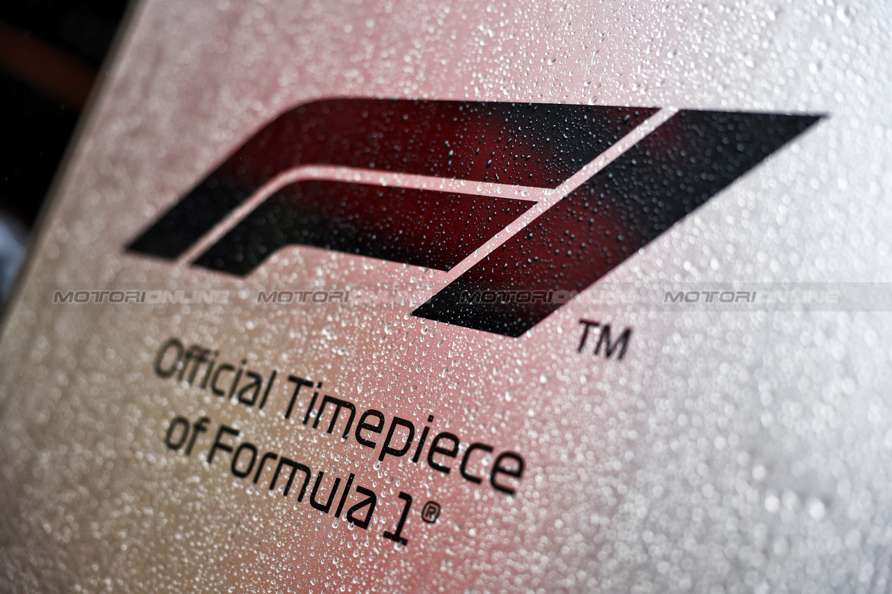 GP BELGIO, F1 logo for Rolex.

27.07.2023. Formula 1 World Championship, Rd 13, Belgian Grand Prix, Spa Francorchamps, Belgium, Preparation Day.

- www.xpbimages.com, EMail: requests@xpbimages.com © Copyright: Moy / XPB Images