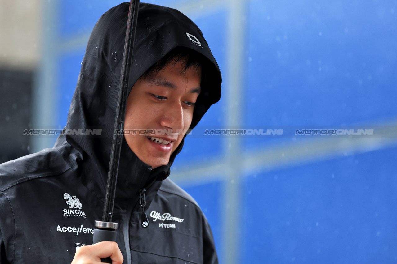 GP BELGIO, Zhou Guanyu (CHN) Alfa Romeo F1 Team.

27.07.2023. Formula 1 World Championship, Rd 13, Belgian Grand Prix, Spa Francorchamps, Belgium, Preparation Day.

 - www.xpbimages.com, EMail: requests@xpbimages.com © Copyright: Rew / XPB Images