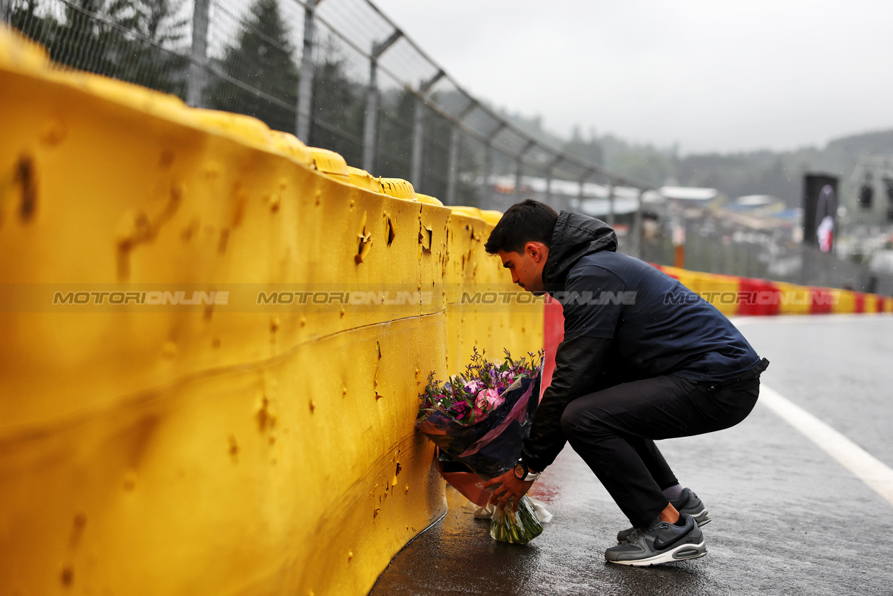 GP BELGIO, Juan Manuel Correa (USA) - Run for Anthoine Hubert.

27.07.2023. Formula 1 World Championship, Rd 13, Belgian Grand Prix, Spa Francorchamps, Belgium, Preparation Day.

- www.xpbimages.com, EMail: requests@xpbimages.com © Copyright: Bearne / XPB Images