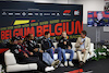 GP BELGIO, (L to R): Valtteri Bottas (FIN) Alfa Romeo F1 Team; Sergio Perez (MEX) Red Bull Racing; Lewis Hamilton (GBR) Mercedes AMG F1; Esteban Ocon (FRA) Alpine F1 Team; e Kevin Magnussen (DEN) Haas F1 Team, in the FIA Press Conference.
27.07.2023. Formula 1 World Championship, Rd 13, Belgian Grand Prix, Spa Francorchamps, Belgium, Preparation Day.
 - www.xpbimages.com, EMail: requests@xpbimages.com © Copyright: Rew / XPB Images