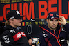 GP BELGIO, Sergio Perez (MEX) Red Bull Racing e Valtteri Bottas (FIN) Alfa Romeo F1 Team in the FIA Press Conference.
27.07.2023. Formula 1 World Championship, Rd 13, Belgian Grand Prix, Spa Francorchamps, Belgium, Preparation Day.
 - www.xpbimages.com, EMail: requests@xpbimages.com © Copyright: Rew / XPB Images