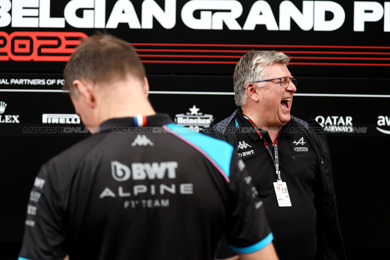 GP BELGIO, Otmar Szafnauer (USA) Alpine F1 Team, Team Principal.

29.07.2023. Formula 1 World Championship, Rd 13, Belgian Grand Prix, Spa Francorchamps, Belgium, Sprint Day.

- www.xpbimages.com, EMail: requests@xpbimages.com © Copyright: Moy / XPB Images