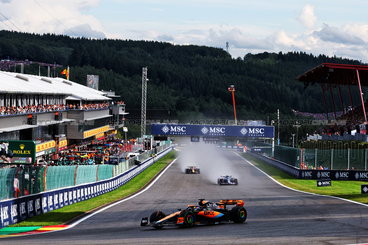 GP BELGIO, Oscar Piastri (AUS) McLaren MCL60.

29.07.2023. Formula 1 World Championship, Rd 13, Belgian Grand Prix, Spa Francorchamps, Belgium, Sprint Day.

 - www.xpbimages.com, EMail: requests@xpbimages.com © Copyright: Coates / XPB Images