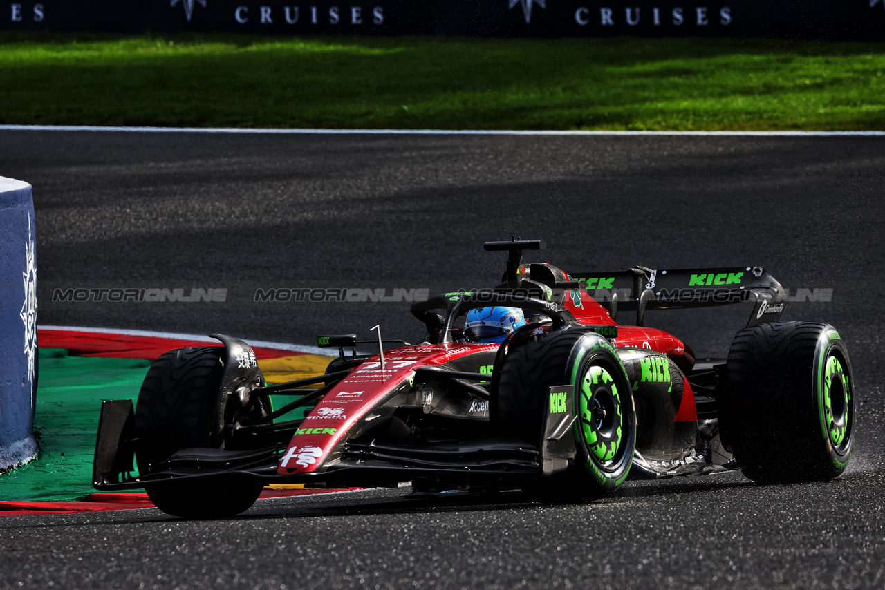 GP BELGIO, Valtteri Bottas (FIN) Alfa Romeo F1 Team C43.

29.07.2023. Formula 1 World Championship, Rd 13, Belgian Grand Prix, Spa Francorchamps, Belgium, Sprint Day.

 - www.xpbimages.com, EMail: requests@xpbimages.com © Copyright: Coates / XPB Images