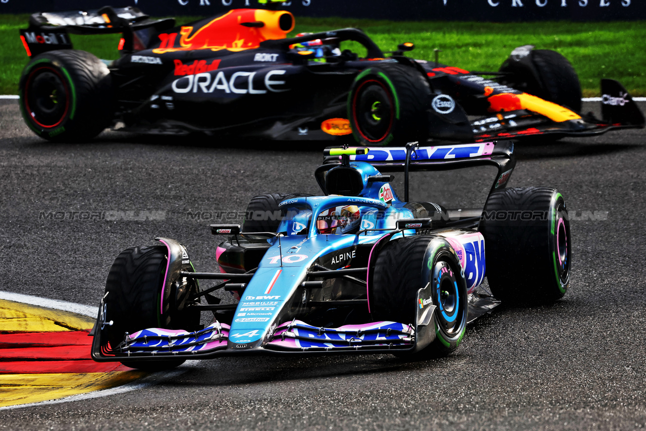 GP BELGIO, Pierre Gasly (FRA) Alpine F1 Team A523.

29.07.2023. Formula 1 World Championship, Rd 13, Belgian Grand Prix, Spa Francorchamps, Belgium, Sprint Day.

 - www.xpbimages.com, EMail: requests@xpbimages.com © Copyright: Coates / XPB Images