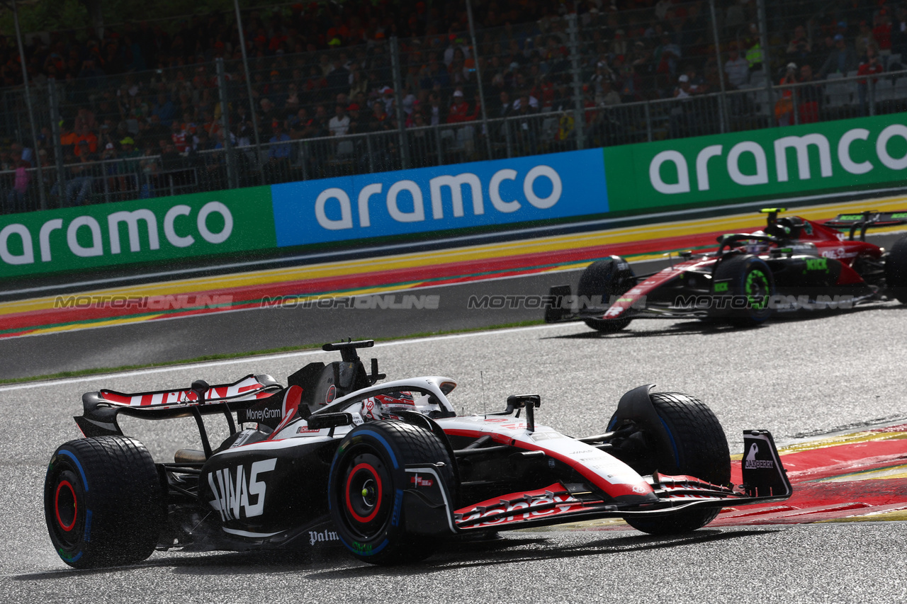 GP BELGIO, Kevin Magnussen (DEN) Haas VF-23.

29.07.2023. Formula 1 World Championship, Rd 13, Belgian Grand Prix, Spa Francorchamps, Belgium, Sprint Day.

- www.xpbimages.com, EMail: requests@xpbimages.com © Copyright: Batchelor / XPB Images
