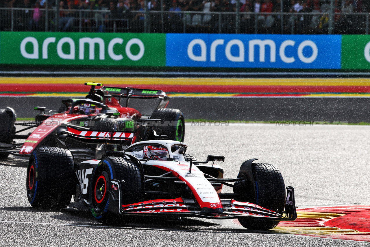 GP BELGIO, Kevin Magnussen (DEN) Haas VF-23.

29.07.2023. Formula 1 World Championship, Rd 13, Belgian Grand Prix, Spa Francorchamps, Belgium, Sprint Day.

- www.xpbimages.com, EMail: requests@xpbimages.com © Copyright: Batchelor / XPB Images
