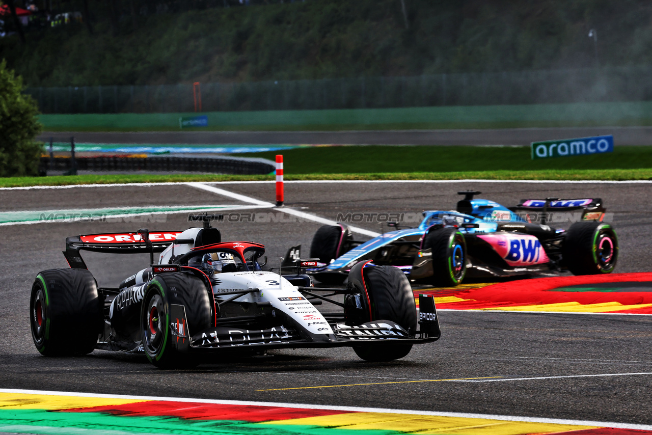 GP BELGIO, Daniel Ricciardo (AUS) AlphaTauri AT04.

29.07.2023. Formula 1 World Championship, Rd 13, Belgian Grand Prix, Spa Francorchamps, Belgium, Sprint Day.

- www.xpbimages.com, EMail: requests@xpbimages.com © Copyright: Batchelor / XPB Images
