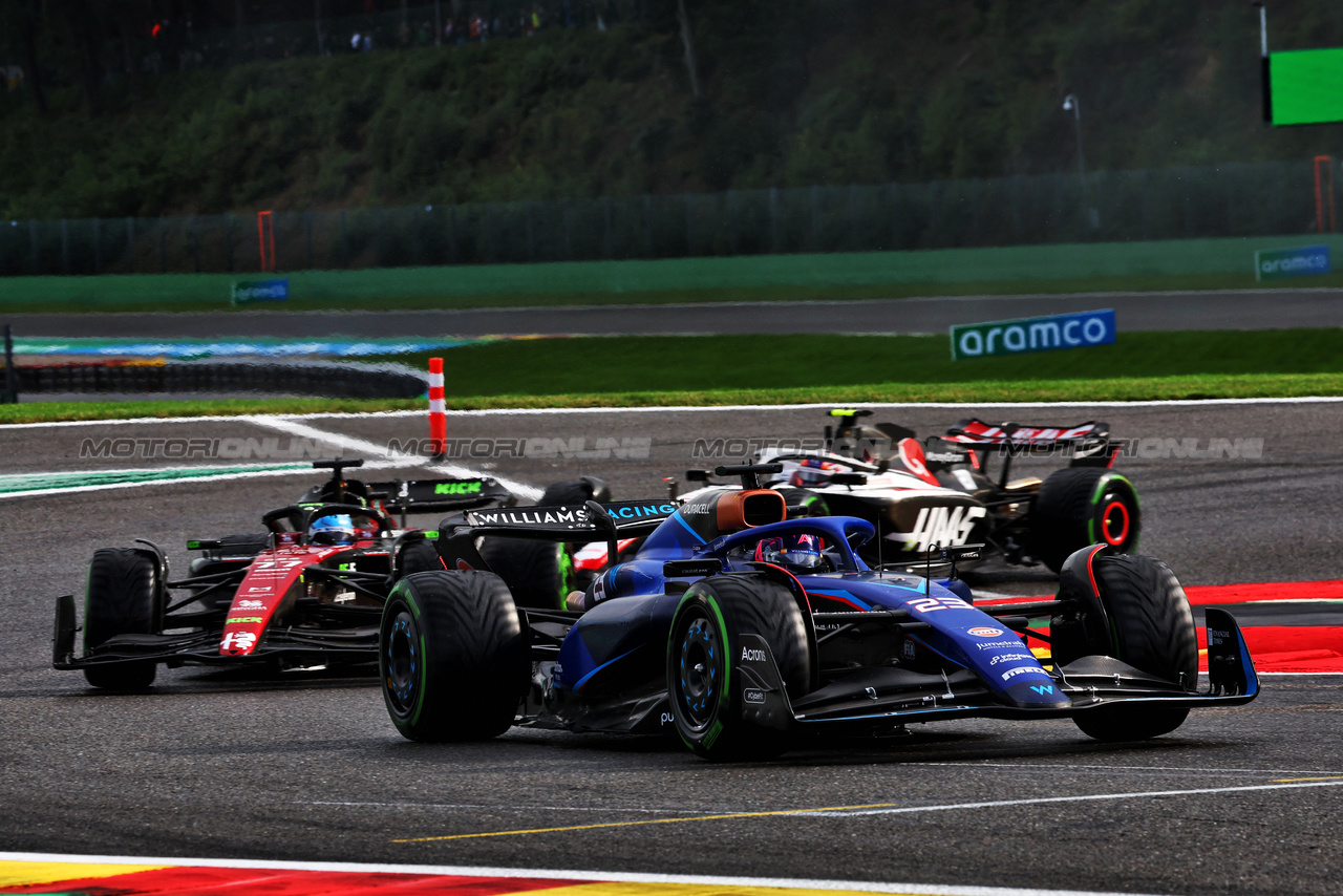 GP BELGIO, Alexander Albon (THA) Williams Racing FW45.

29.07.2023. Formula 1 World Championship, Rd 13, Belgian Grand Prix, Spa Francorchamps, Belgium, Sprint Day.

- www.xpbimages.com, EMail: requests@xpbimages.com © Copyright: Batchelor / XPB Images