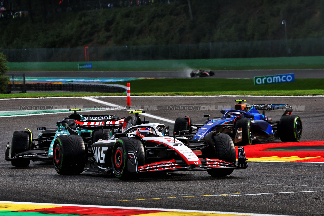 GP BELGIO, Nico Hulkenberg (GER) Haas VF-23.

29.07.2023. Formula 1 World Championship, Rd 13, Belgian Grand Prix, Spa Francorchamps, Belgium, Sprint Day.

- www.xpbimages.com, EMail: requests@xpbimages.com © Copyright: Batchelor / XPB Images