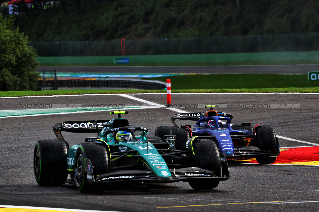 GP BELGIO, Fernando Alonso (ESP) Aston Martin F1 Team AMR23.

29.07.2023. Formula 1 World Championship, Rd 13, Belgian Grand Prix, Spa Francorchamps, Belgium, Sprint Day.

- www.xpbimages.com, EMail: requests@xpbimages.com © Copyright: Batchelor / XPB Images