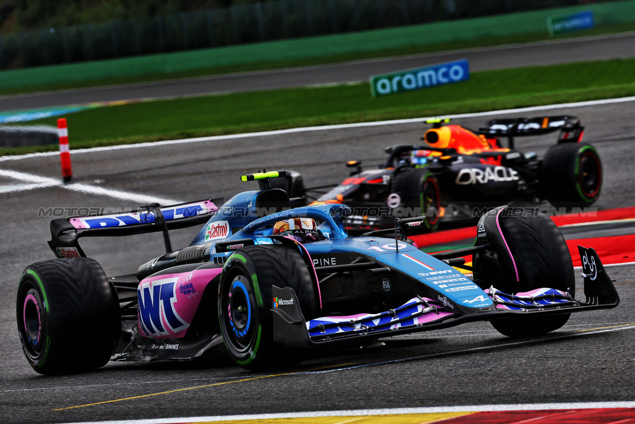 GP BELGIO, Pierre Gasly (FRA) Alpine F1 Team A523.

29.07.2023. Formula 1 World Championship, Rd 13, Belgian Grand Prix, Spa Francorchamps, Belgium, Sprint Day.

- www.xpbimages.com, EMail: requests@xpbimages.com © Copyright: Batchelor / XPB Images