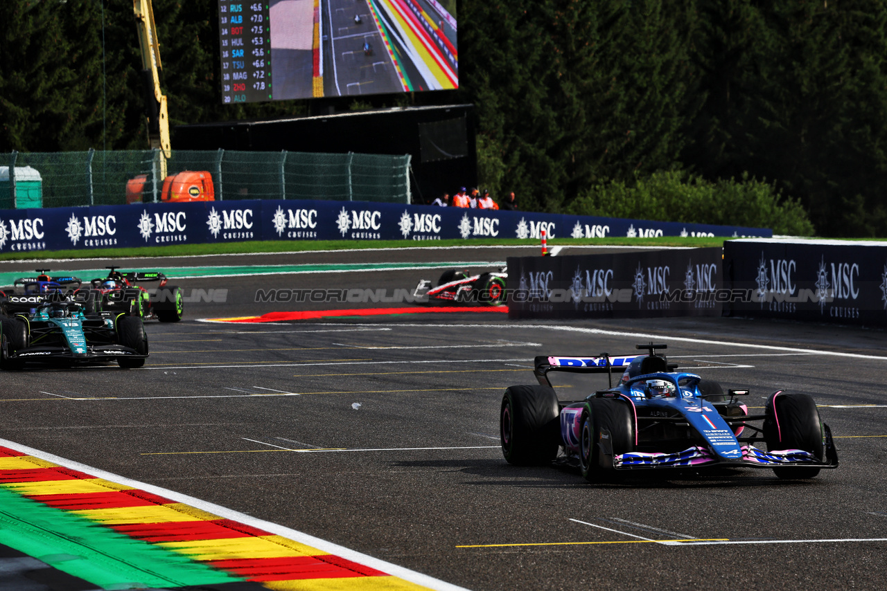 GP BELGIO, Esteban Ocon (FRA) Alpine F1 Team A523.

29.07.2023. Formula 1 World Championship, Rd 13, Belgian Grand Prix, Spa Francorchamps, Belgium, Sprint Day.

- www.xpbimages.com, EMail: requests@xpbimages.com © Copyright: Batchelor / XPB Images