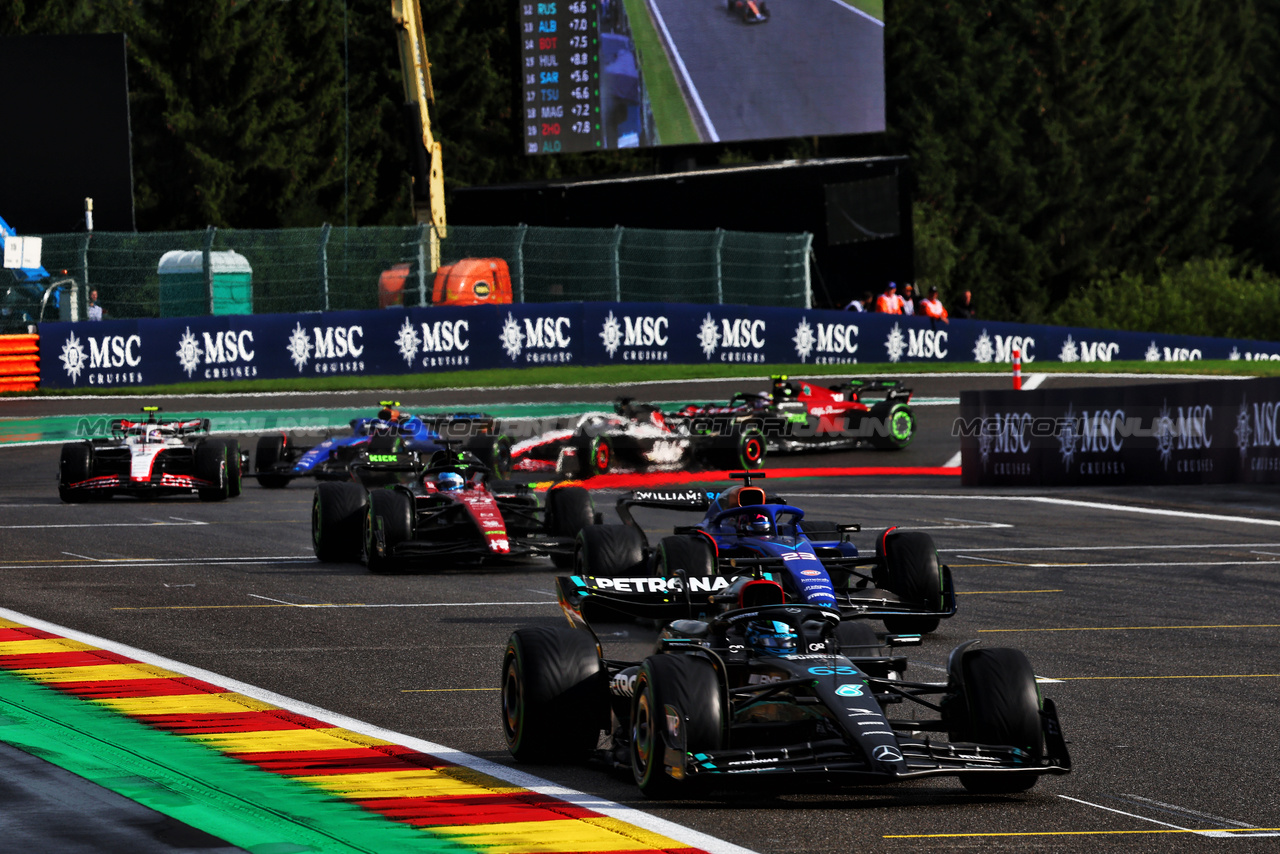 GP BELGIO, George Russell (GBR) Mercedes AMG F1 W14.

29.07.2023. Formula 1 World Championship, Rd 13, Belgian Grand Prix, Spa Francorchamps, Belgium, Sprint Day.

- www.xpbimages.com, EMail: requests@xpbimages.com © Copyright: Batchelor / XPB Images