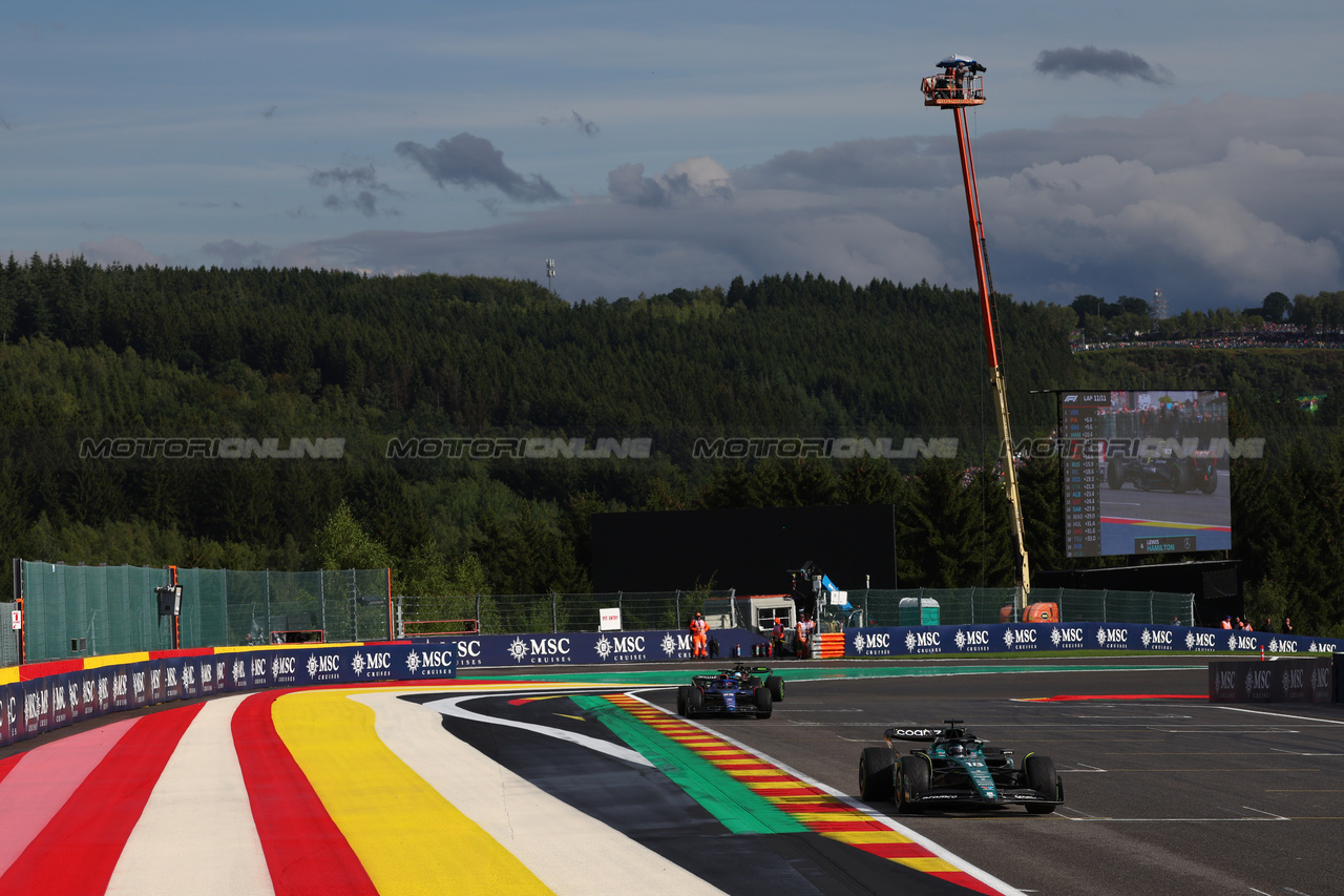 GP BELGIO, Lance Stroll (CDN) Aston Martin F1 Team AMR23.

29.07.2023. Formula 1 World Championship, Rd 13, Belgian Grand Prix, Spa Francorchamps, Belgium, Sprint Day.

- www.xpbimages.com, EMail: requests@xpbimages.com © Copyright: Batchelor / XPB Images