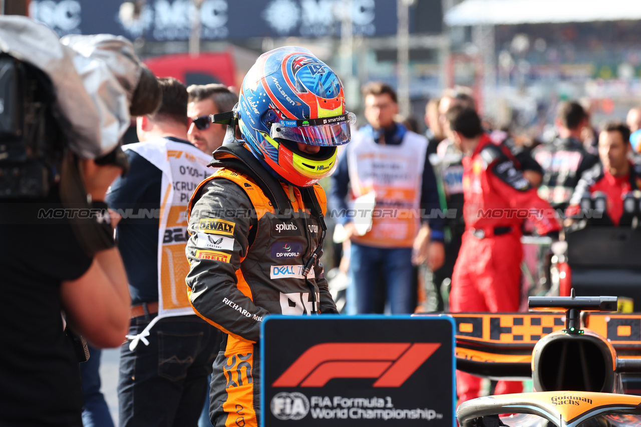 GP BELGIO, Oscar Piastri (AUS) McLaren MCL60 in Sprint parc ferme.

29.07.2023. Formula 1 World Championship, Rd 13, Belgian Grand Prix, Spa Francorchamps, Belgium, Sprint Day.

- www.xpbimages.com, EMail: requests@xpbimages.com © Copyright: Batchelor / XPB Images