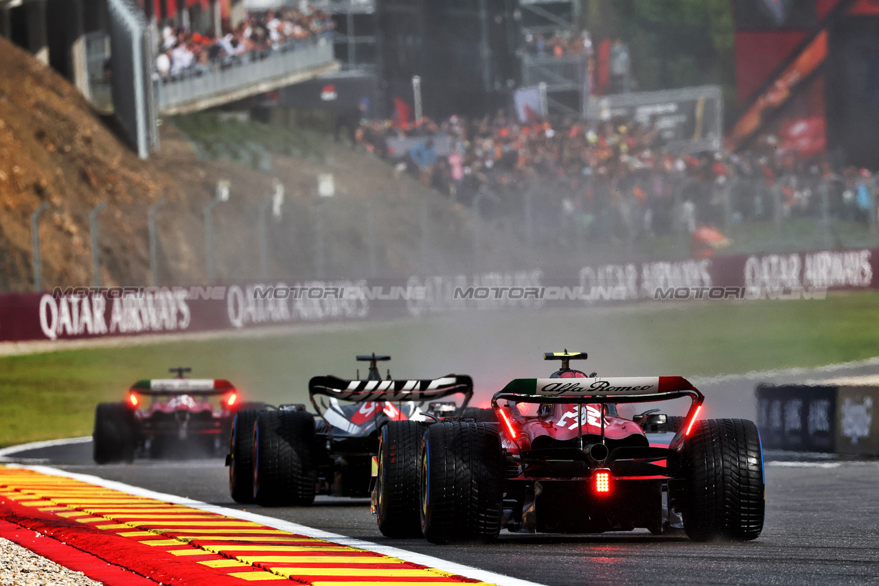 GP BELGIO, Zhou Guanyu (CHN) Alfa Romeo F1 Team C43.

29.07.2023. Formula 1 World Championship, Rd 13, Belgian Grand Prix, Spa Francorchamps, Belgium, Sprint Day.

 - www.xpbimages.com, EMail: requests@xpbimages.com © Copyright: Coates / XPB Images