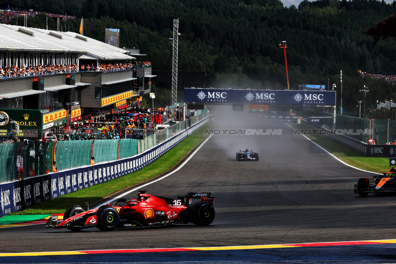 GP BELGIO, Charles Leclerc (MON) Ferrari SF-23.

29.07.2023. Formula 1 World Championship, Rd 13, Belgian Grand Prix, Spa Francorchamps, Belgium, Sprint Day.

 - www.xpbimages.com, EMail: requests@xpbimages.com © Copyright: Coates / XPB Images