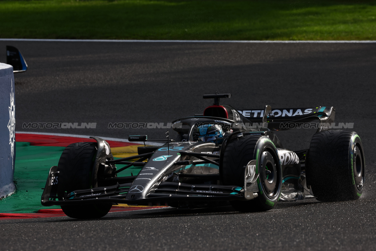 GP BELGIO, George Russell (GBR) Mercedes AMG F1 W14.

29.07.2023. Formula 1 World Championship, Rd 13, Belgian Grand Prix, Spa Francorchamps, Belgium, Sprint Day.

 - www.xpbimages.com, EMail: requests@xpbimages.com © Copyright: Coates / XPB Images