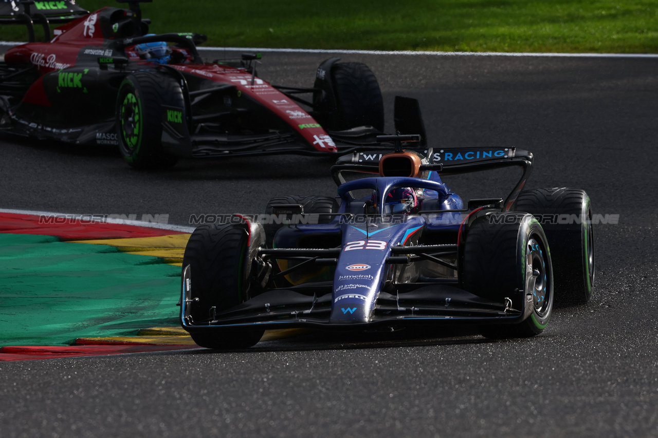 GP BELGIO, Alexander Albon (THA) Williams Racing FW45.

29.07.2023. Formula 1 World Championship, Rd 13, Belgian Grand Prix, Spa Francorchamps, Belgium, Sprint Day.

 - www.xpbimages.com, EMail: requests@xpbimages.com © Copyright: Coates / XPB Images