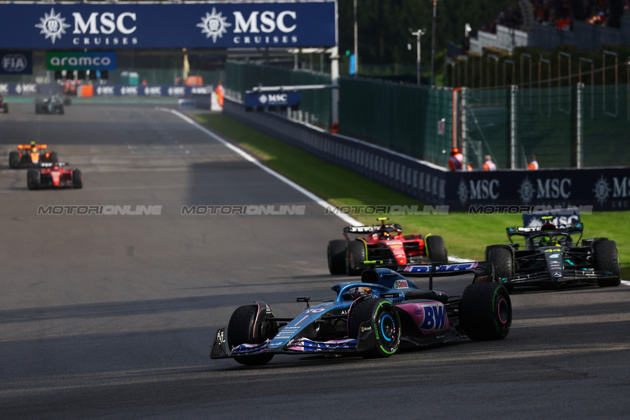 GP BELGIO, Pierre Gasly (FRA) Alpine F1 Team A523.

29.07.2023. Formula 1 World Championship, Rd 13, Belgian Grand Prix, Spa Francorchamps, Belgium, Sprint Day.

 - www.xpbimages.com, EMail: requests@xpbimages.com © Copyright: Coates / XPB Images