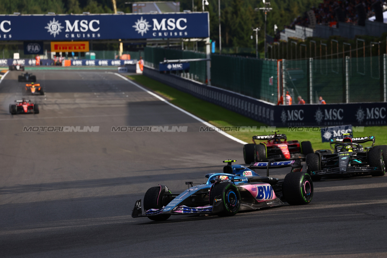 GP BELGIO, Pierre Gasly (FRA) Alpine F1 Team A523.

29.07.2023. Formula 1 World Championship, Rd 13, Belgian Grand Prix, Spa Francorchamps, Belgium, Sprint Day.

 - www.xpbimages.com, EMail: requests@xpbimages.com © Copyright: Coates / XPB Images