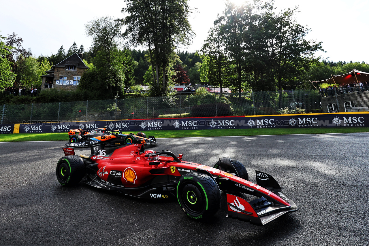 GP BELGIO, Charles Leclerc (MON) Ferrari SF-23.

29.07.2023. Formula 1 World Championship, Rd 13, Belgian Grand Prix, Spa Francorchamps, Belgium, Sprint Day.

- www.xpbimages.com, EMail: requests@xpbimages.com © Copyright: Bearne / XPB Images