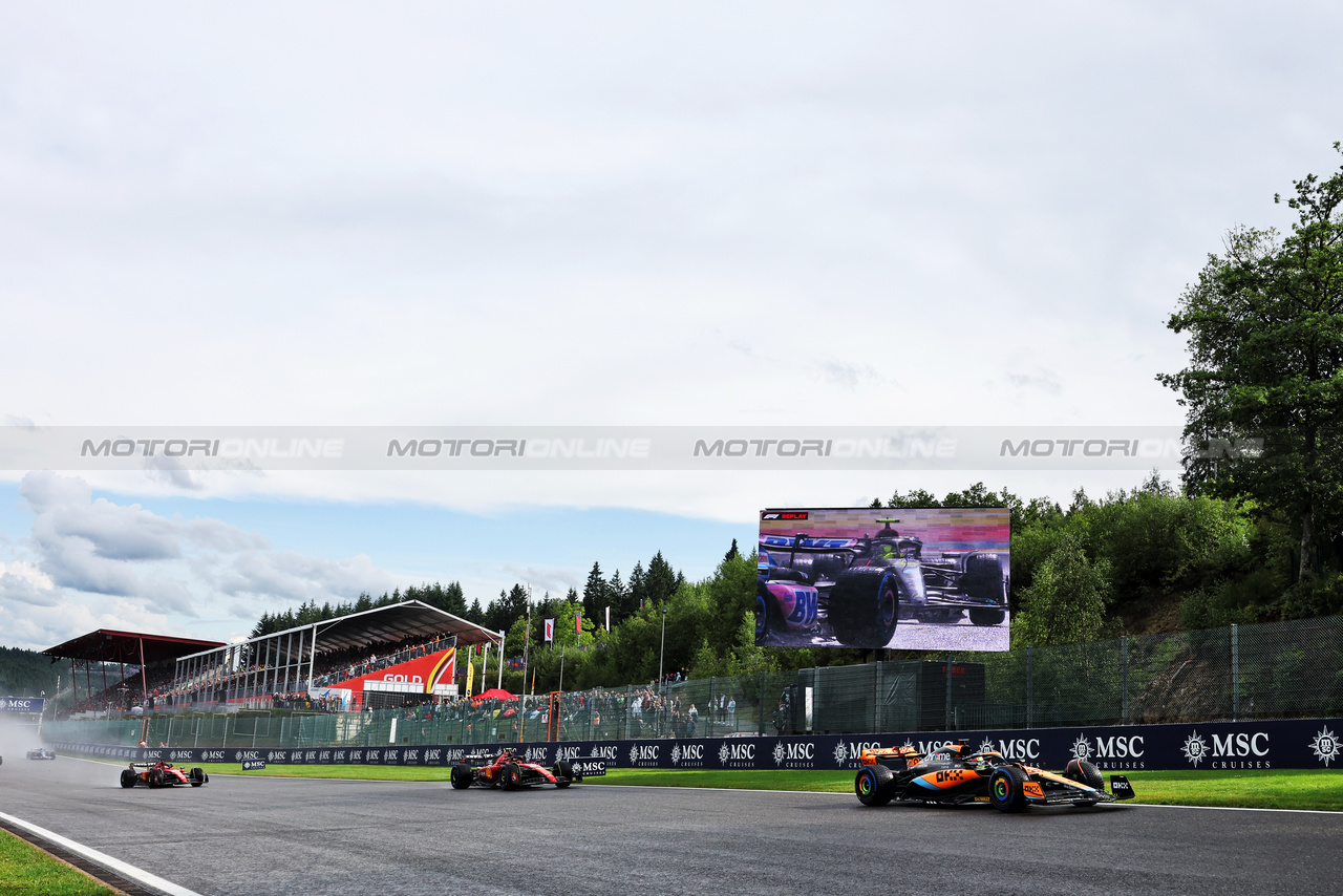 GP BELGIO, Oscar Piastri (AUS) McLaren MCL60.

29.07.2023. Formula 1 World Championship, Rd 13, Belgian Grand Prix, Spa Francorchamps, Belgium, Sprint Day.

- www.xpbimages.com, EMail: requests@xpbimages.com © Copyright: Bearne / XPB Images