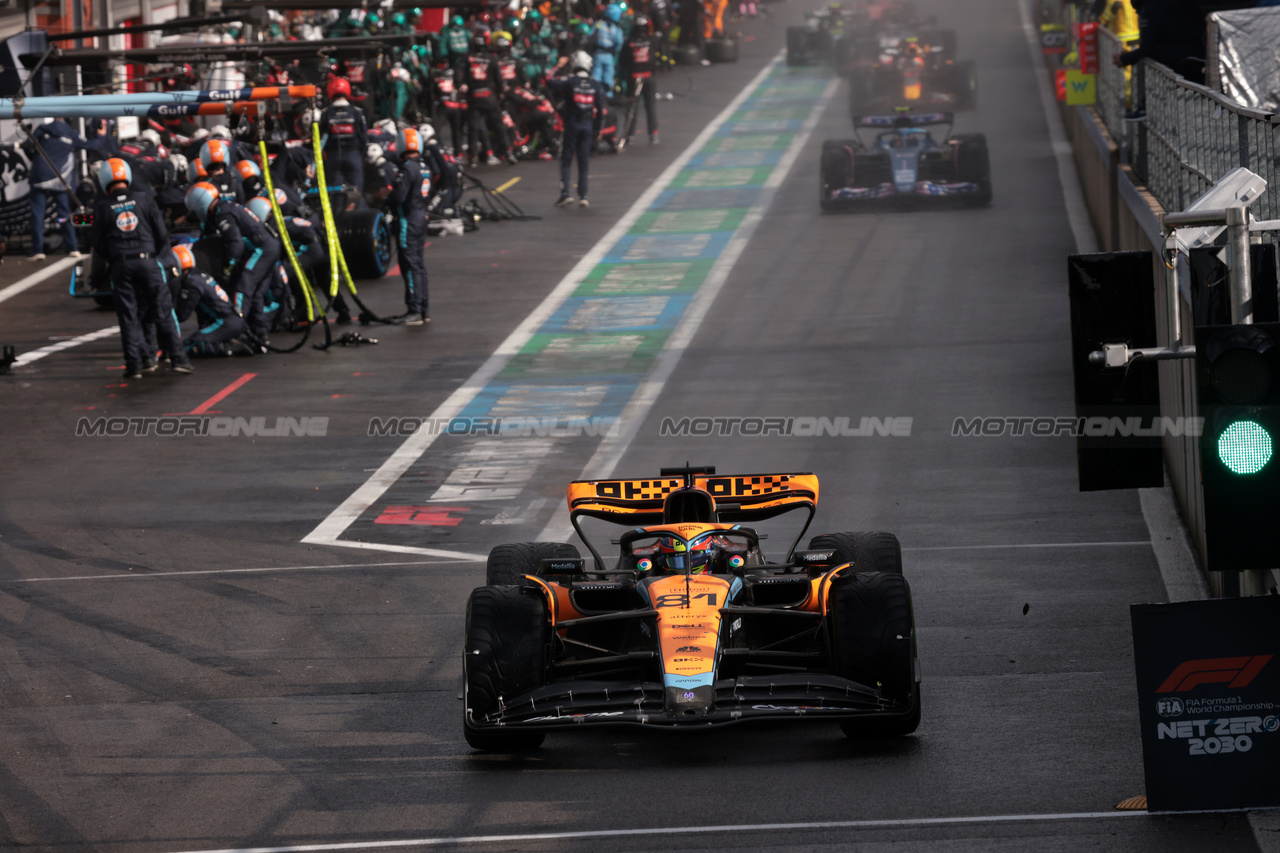 GP BELGIO, Oscar Piastri (AUS) McLaren MCL60 leaves the pits.

29.07.2023. Formula 1 World Championship, Rd 13, Belgian Grand Prix, Spa Francorchamps, Belgium, Sprint Day.

- www.xpbimages.com, EMail: requests@xpbimages.com © Copyright: Bearne / XPB Images