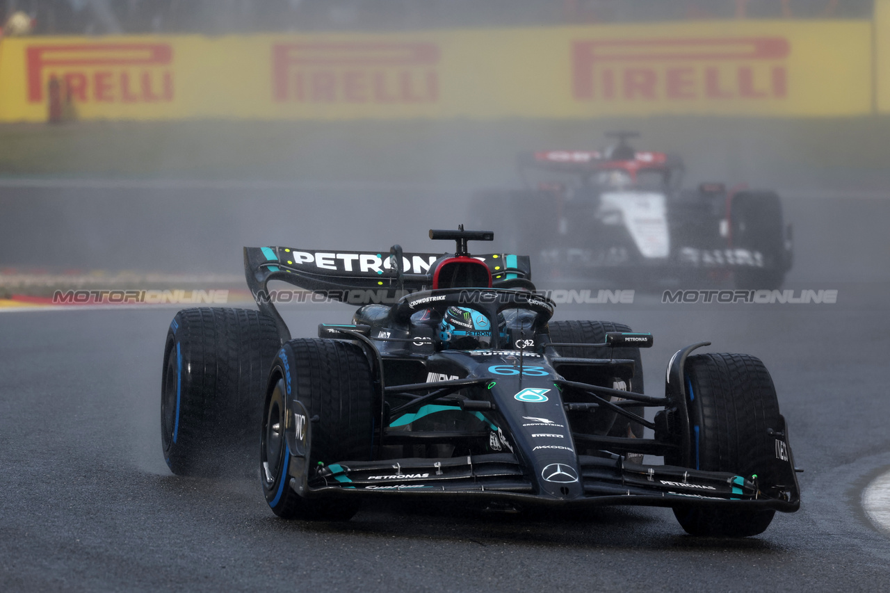 GP BELGIO, George Russell (GBR) Mercedes AMG F1 W14.

29.07.2023. Formula 1 World Championship, Rd 13, Belgian Grand Prix, Spa Francorchamps, Belgium, Sprint Day.

 - www.xpbimages.com, EMail: requests@xpbimages.com © Copyright: Rew / XPB Images