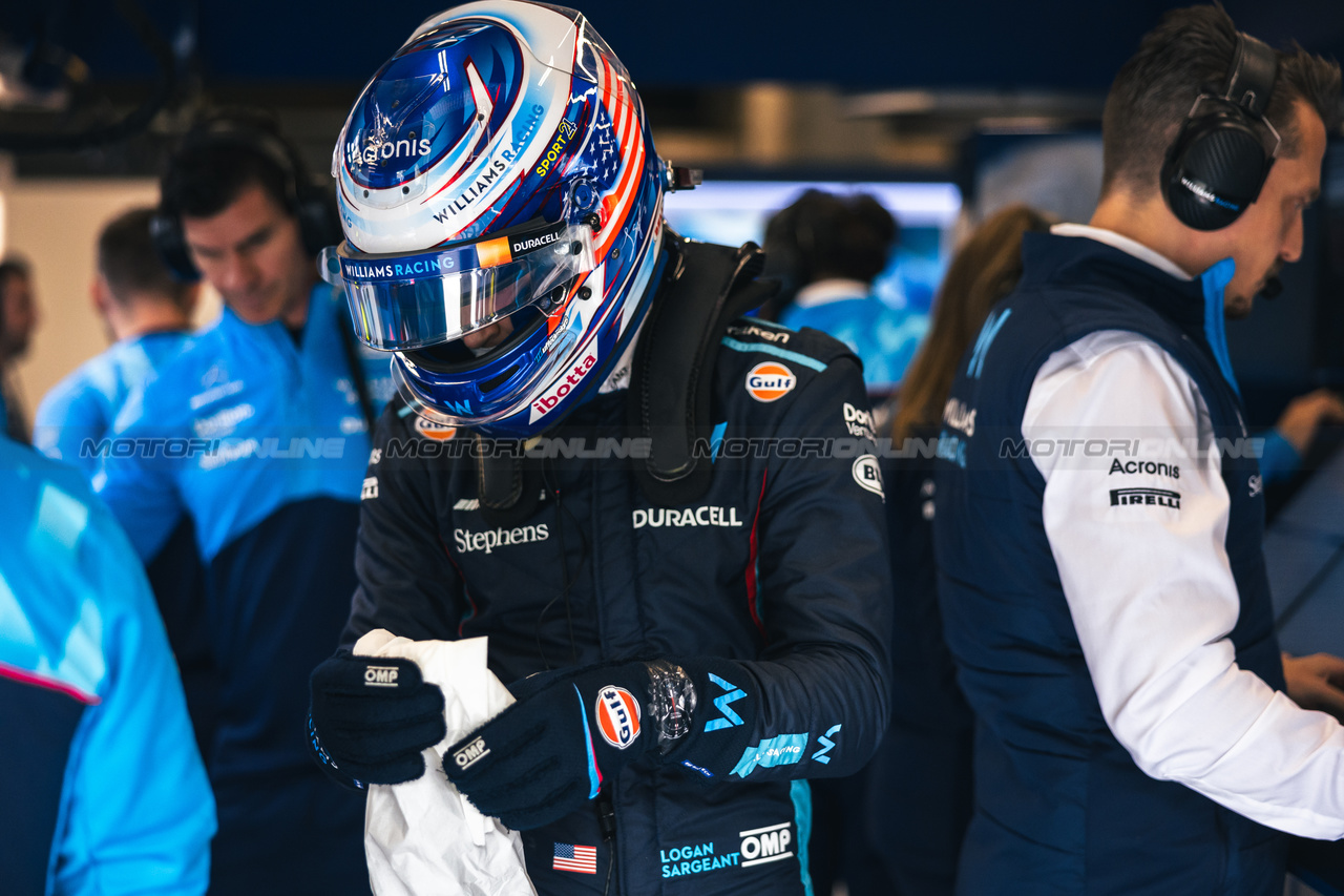 GP BELGIO, Logan Sargeant (USA) Williams Racing.

28.07.2023. Formula 1 World Championship, Rd 13, Belgian Grand Prix, Spa Francorchamps, Belgium, Qualifiche Day.

- www.xpbimages.com, EMail: requests@xpbimages.com © Copyright: Bearne / XPB Images