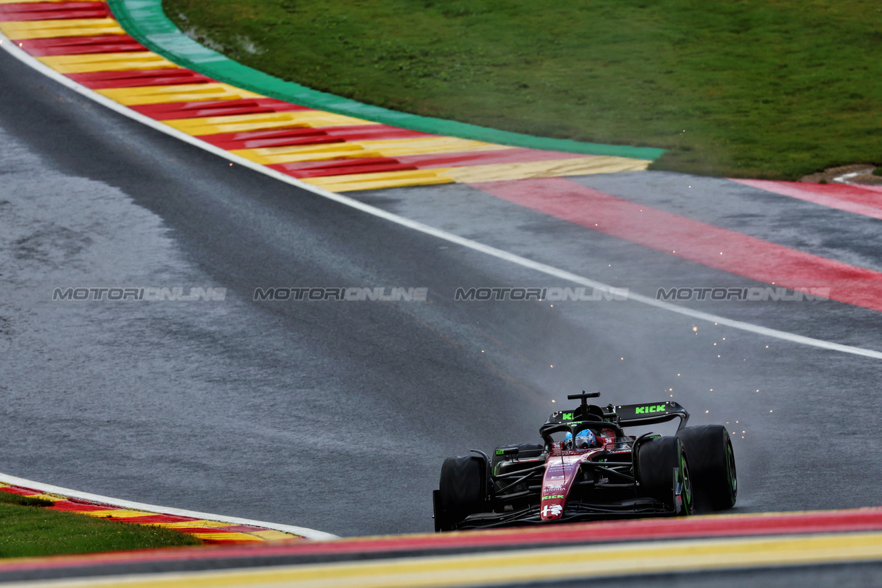 GP BELGIO, Valtteri Bottas (FIN) Alfa Romeo F1 Team C43.

28.07.2023. Formula 1 World Championship, Rd 13, Belgian Grand Prix, Spa Francorchamps, Belgium, Qualifiche Day.

 - www.xpbimages.com, EMail: requests@xpbimages.com © Copyright: Coates / XPB Images
