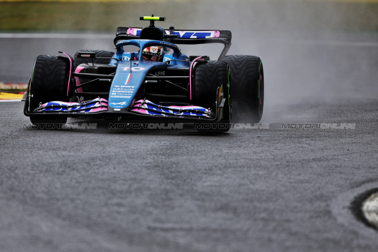 GP BELGIO, Pierre Gasly (FRA) Alpine F1 Team A523.

28.07.2023. Formula 1 World Championship, Rd 13, Belgian Grand Prix, Spa Francorchamps, Belgium, Qualifiche Day.

 - www.xpbimages.com, EMail: requests@xpbimages.com © Copyright: Rew / XPB Images