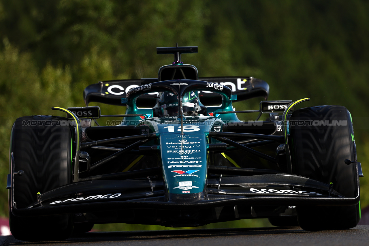GP BELGIO, Lance Stroll (CDN) Aston Martin F1 Team AMR23.

28.07.2023. Formula 1 World Championship, Rd 13, Belgian Grand Prix, Spa Francorchamps, Belgium, Qualifiche Day.

- www.xpbimages.com, EMail: requests@xpbimages.com © Copyright: Batchelor / XPB Images