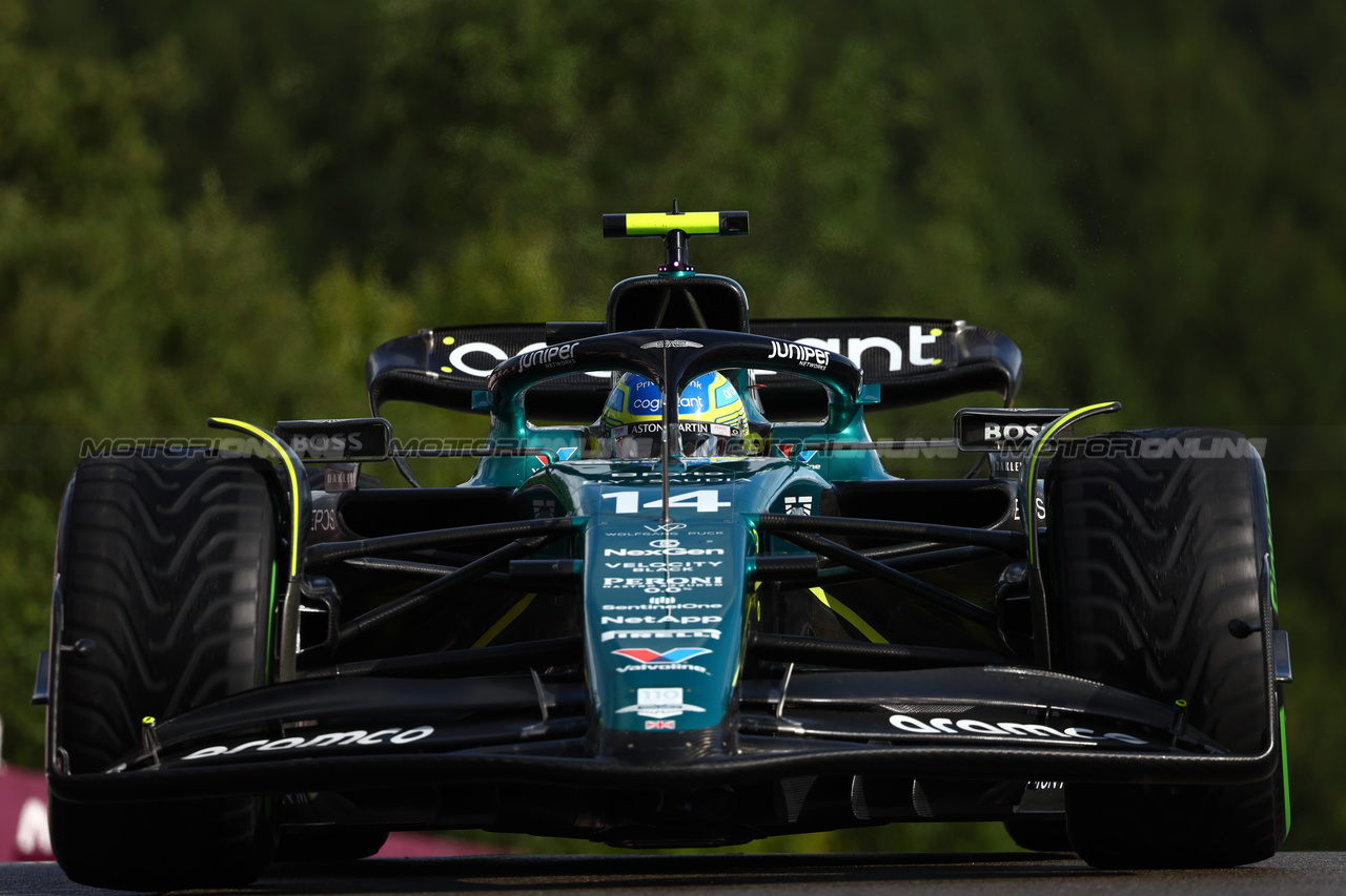GP BELGIO, Fernando Alonso (ESP) Aston Martin F1 Team AMR23.

28.07.2023. Formula 1 World Championship, Rd 13, Belgian Grand Prix, Spa Francorchamps, Belgium, Qualifiche Day.

- www.xpbimages.com, EMail: requests@xpbimages.com © Copyright: Batchelor / XPB Images