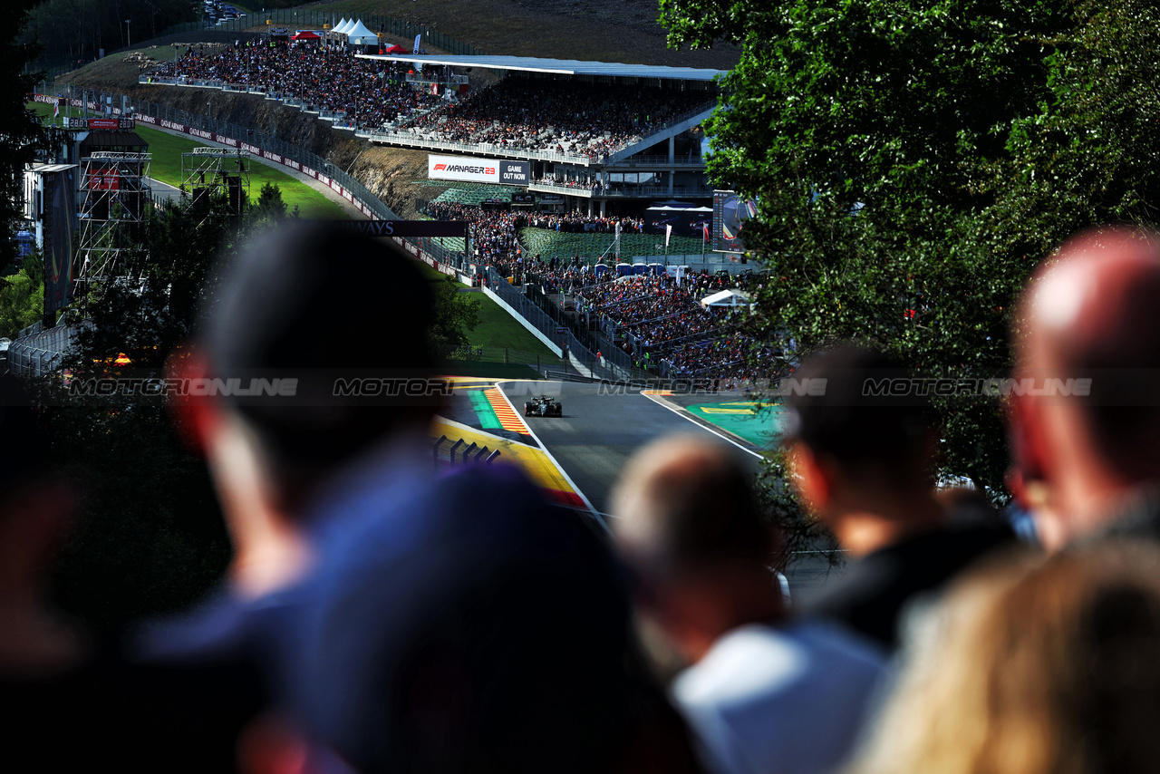 GP BELGIO, George Russell (GBR) Mercedes AMG F1 W14.

28.07.2023. Formula 1 World Championship, Rd 13, Belgian Grand Prix, Spa Francorchamps, Belgium, Qualifiche Day.

 - www.xpbimages.com, EMail: requests@xpbimages.com © Copyright: Coates / XPB Images