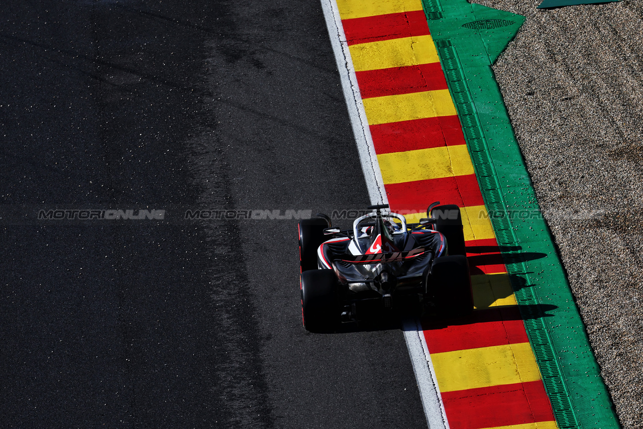 GP BELGIO, Kevin Magnussen (DEN) Haas VF-23.

28.07.2023. Formula 1 World Championship, Rd 13, Belgian Grand Prix, Spa Francorchamps, Belgium, Qualifiche Day.

- www.xpbimages.com, EMail: requests@xpbimages.com © Copyright: Moy / XPB Images