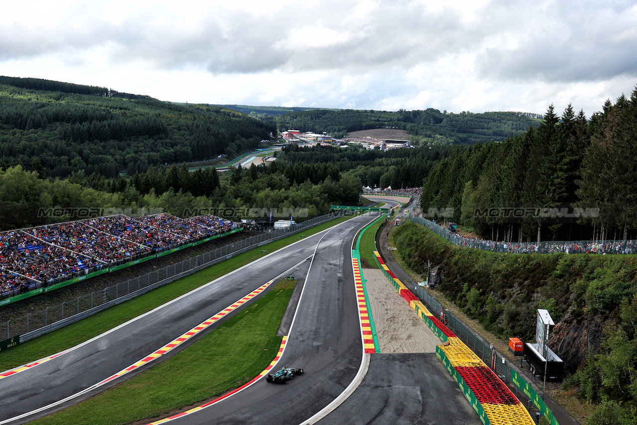 GP BELGIO, Fernando Alonso (ESP) Aston Martin F1 Team AMR23.
28.07.2023. Formula 1 World Championship, Rd 13, Belgian Grand Prix, Spa Francorchamps, Belgium, Qualifiche Day.
- www.xpbimages.com, EMail: requests@xpbimages.com © Copyright: Moy / XPB Images