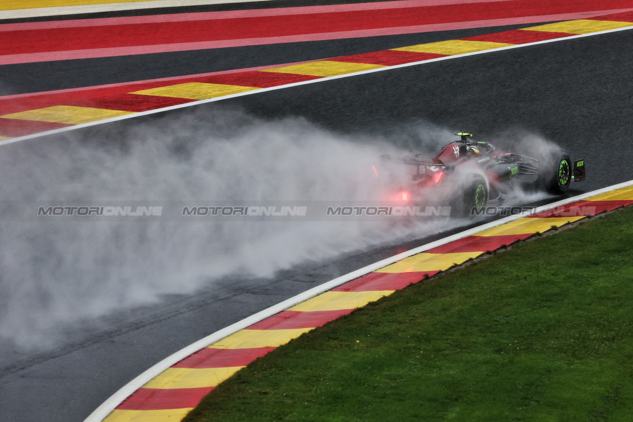 GP BELGIO, Zhou Guanyu (CHN) Alfa Romeo F1 Team C43.

28.07.2023. Formula 1 World Championship, Rd 13, Belgian Grand Prix, Spa Francorchamps, Belgium, Qualifiche Day.

- www.xpbimages.com, EMail: requests@xpbimages.com © Copyright: Moy / XPB Images