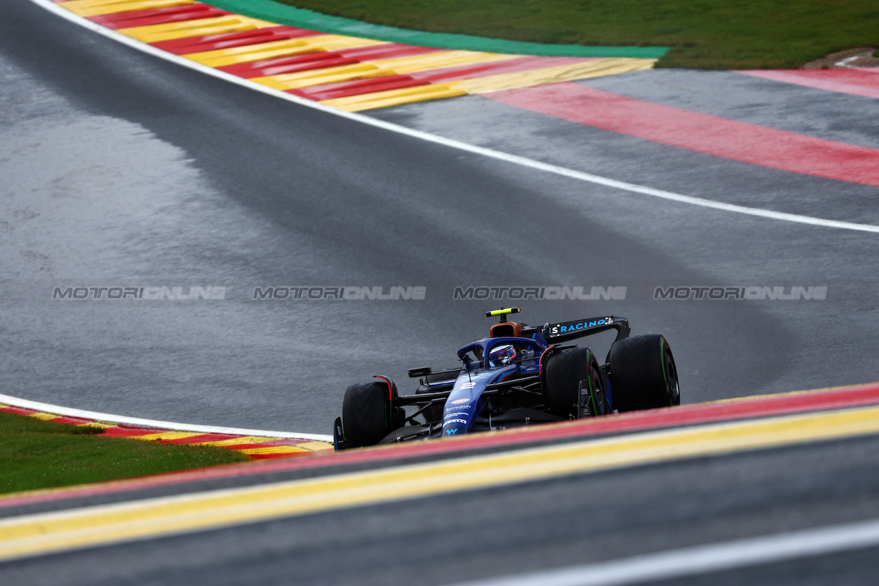 GP BELGIO, Logan Sargeant (USA) Williams Racing FW45.
28.07.2023. Formula 1 World Championship, Rd 13, Belgian Grand Prix, Spa Francorchamps, Belgium, Qualifiche Day.
 - www.xpbimages.com, EMail: requests@xpbimages.com © Copyright: Coates / XPB Images