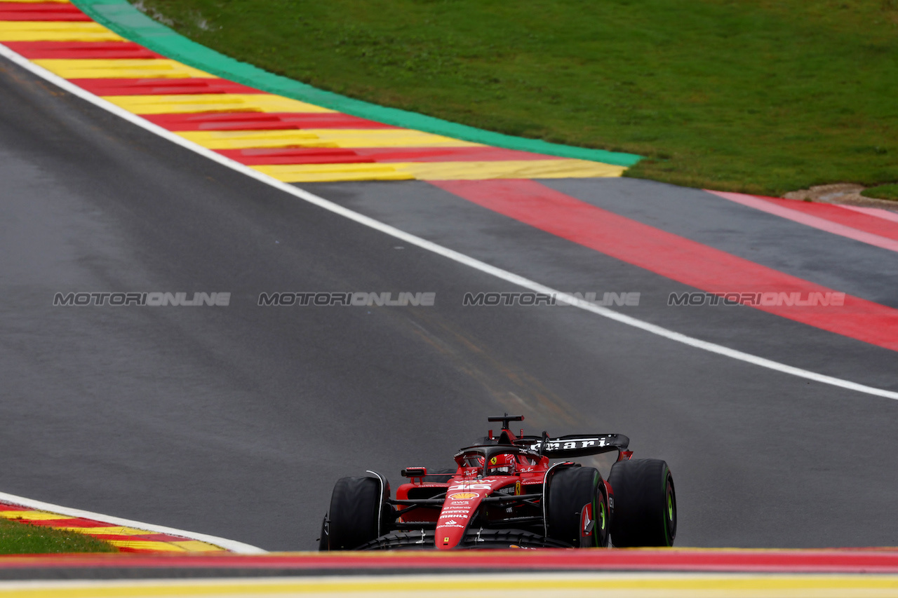 GP BELGIO, Charles Leclerc (MON) Ferrari SF-23.
28.07.2023. Formula 1 World Championship, Rd 13, Belgian Grand Prix, Spa Francorchamps, Belgium, Qualifiche Day.
 - www.xpbimages.com, EMail: requests@xpbimages.com © Copyright: Coates / XPB Images