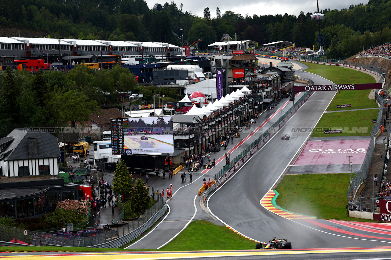 GP BELGIO, Max Verstappen (NLD) Red Bull Racing RB19.
28.07.2023. Formula 1 World Championship, Rd 13, Belgian Grand Prix, Spa Francorchamps, Belgium, Qualifiche Day.
 - www.xpbimages.com, EMail: requests@xpbimages.com © Copyright: Coates / XPB Images