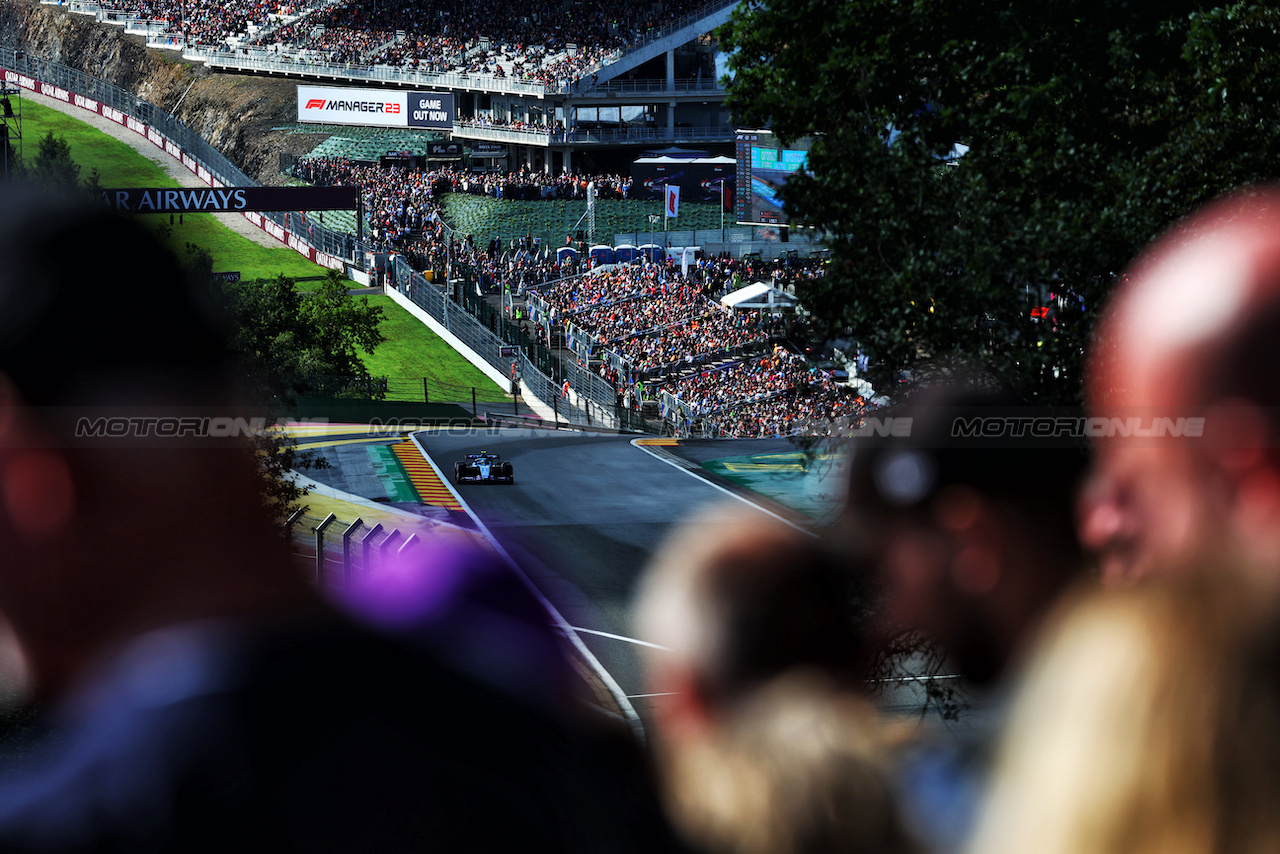 GP BELGIO, Pierre Gasly (FRA) Alpine F1 Team A523.
28.07.2023. Formula 1 World Championship, Rd 13, Belgian Grand Prix, Spa Francorchamps, Belgium, Qualifiche Day.
 - www.xpbimages.com, EMail: requests@xpbimages.com © Copyright: Coates / XPB Images