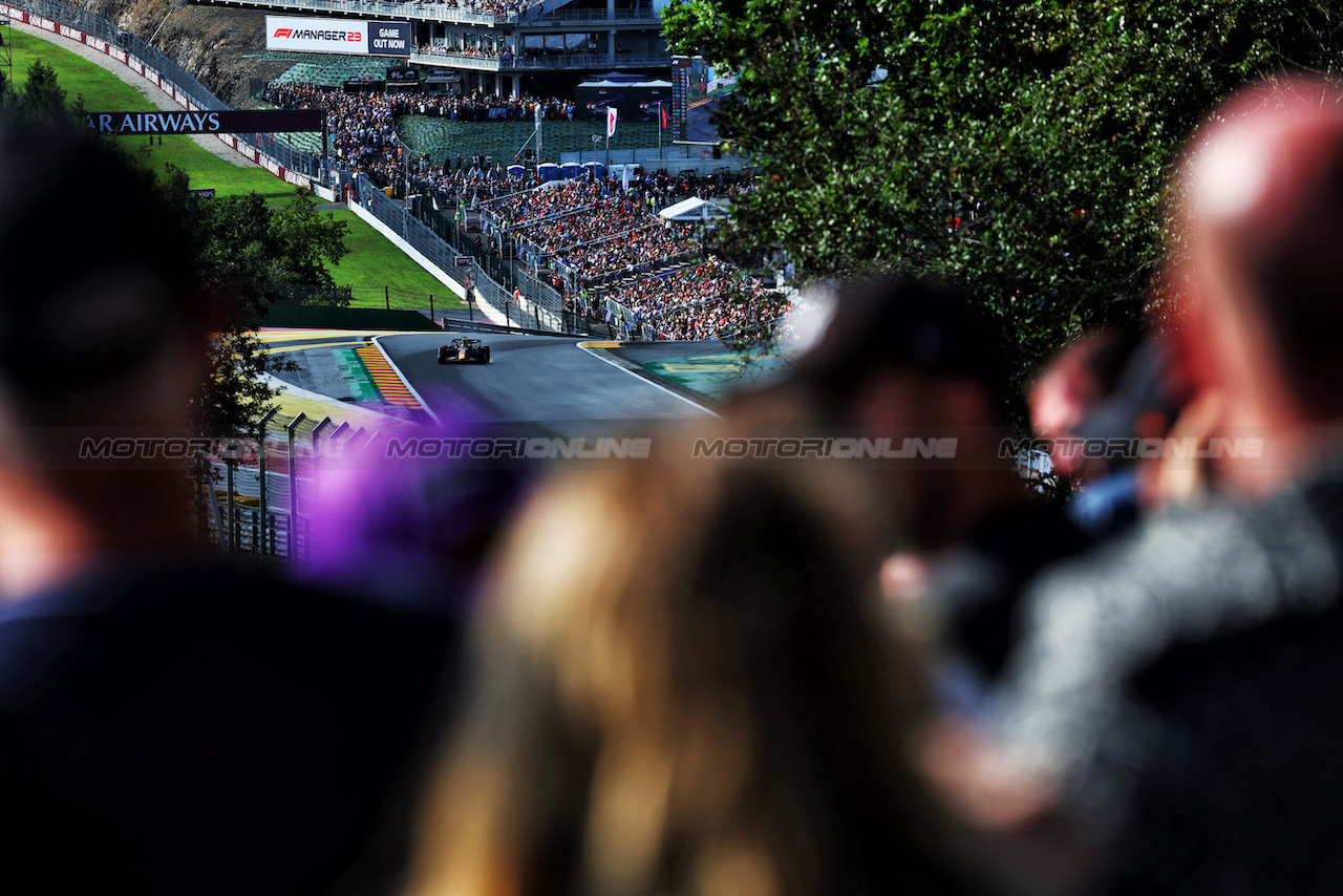 GP BELGIO, Max Verstappen (NLD) Red Bull Racing RB19.
28.07.2023. Formula 1 World Championship, Rd 13, Belgian Grand Prix, Spa Francorchamps, Belgium, Qualifiche Day.
 - www.xpbimages.com, EMail: requests@xpbimages.com © Copyright: Coates / XPB Images