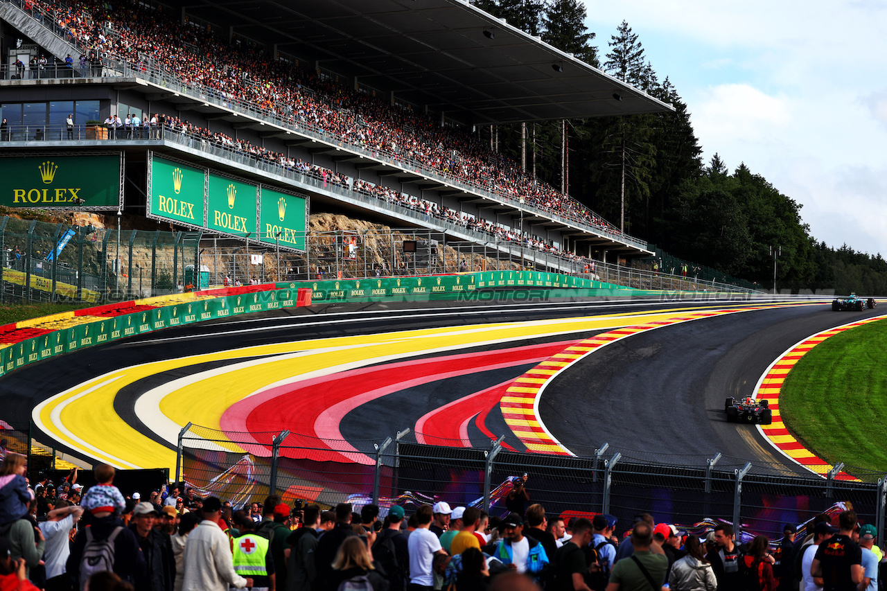 GP BELGIO, Max Verstappen (NLD) Red Bull Racing RB19.
28.07.2023. Formula 1 World Championship, Rd 13, Belgian Grand Prix, Spa Francorchamps, Belgium, Qualifiche Day.
 - www.xpbimages.com, EMail: requests@xpbimages.com © Copyright: Coates / XPB Images