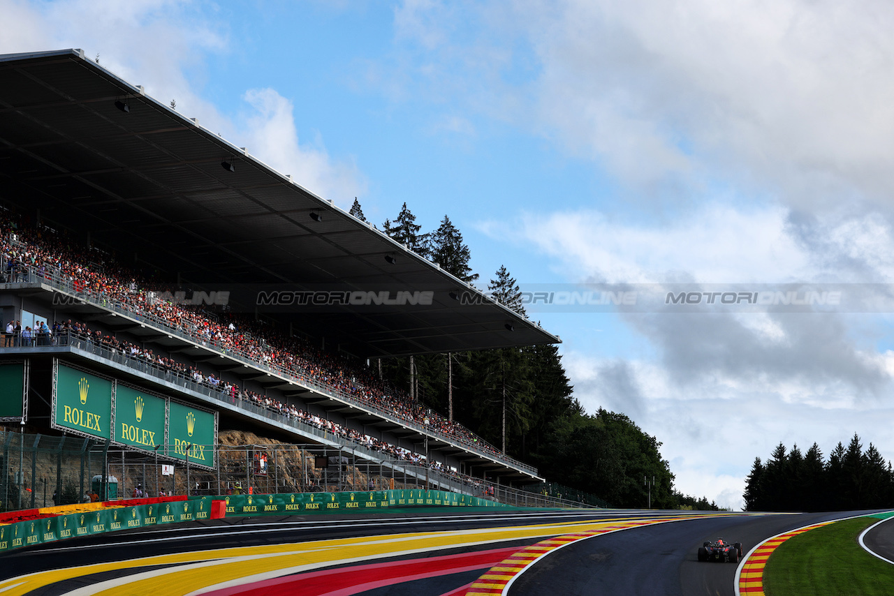 GP BELGIO, Max Verstappen (NLD) Red Bull Racing RB19.
28.07.2023. Formula 1 World Championship, Rd 13, Belgian Grand Prix, Spa Francorchamps, Belgium, Qualifiche Day.
 - www.xpbimages.com, EMail: requests@xpbimages.com © Copyright: Coates / XPB Images