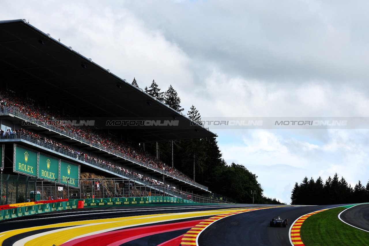 GP BELGIO, Lewis Hamilton (GBR) Mercedes AMG F1 W14.
28.07.2023. Formula 1 World Championship, Rd 13, Belgian Grand Prix, Spa Francorchamps, Belgium, Qualifiche Day.
 - www.xpbimages.com, EMail: requests@xpbimages.com © Copyright: Coates / XPB Images