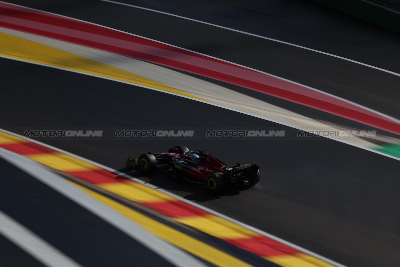 GP BELGIO, Valtteri Bottas (FIN) Alfa Romeo F1 Team C43.
28.07.2023. Formula 1 World Championship, Rd 13, Belgian Grand Prix, Spa Francorchamps, Belgium, Qualifiche Day.
 - www.xpbimages.com, EMail: requests@xpbimages.com © Copyright: Rew / XPB Images