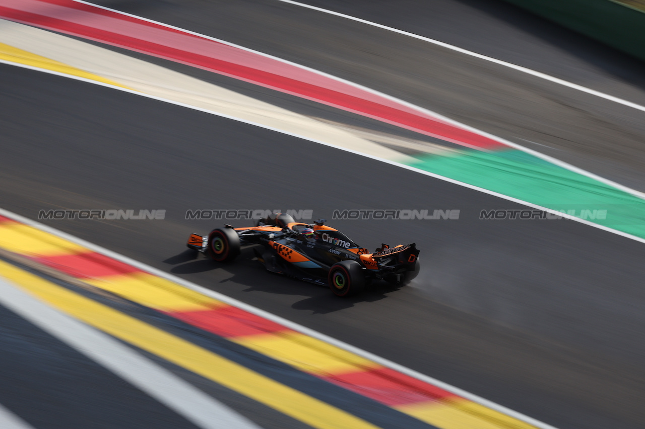 GP BELGIO, Oscar Piastri (AUS) McLaren MCL60.
28.07.2023. Formula 1 World Championship, Rd 13, Belgian Grand Prix, Spa Francorchamps, Belgium, Qualifiche Day.
 - www.xpbimages.com, EMail: requests@xpbimages.com © Copyright: Rew / XPB Images