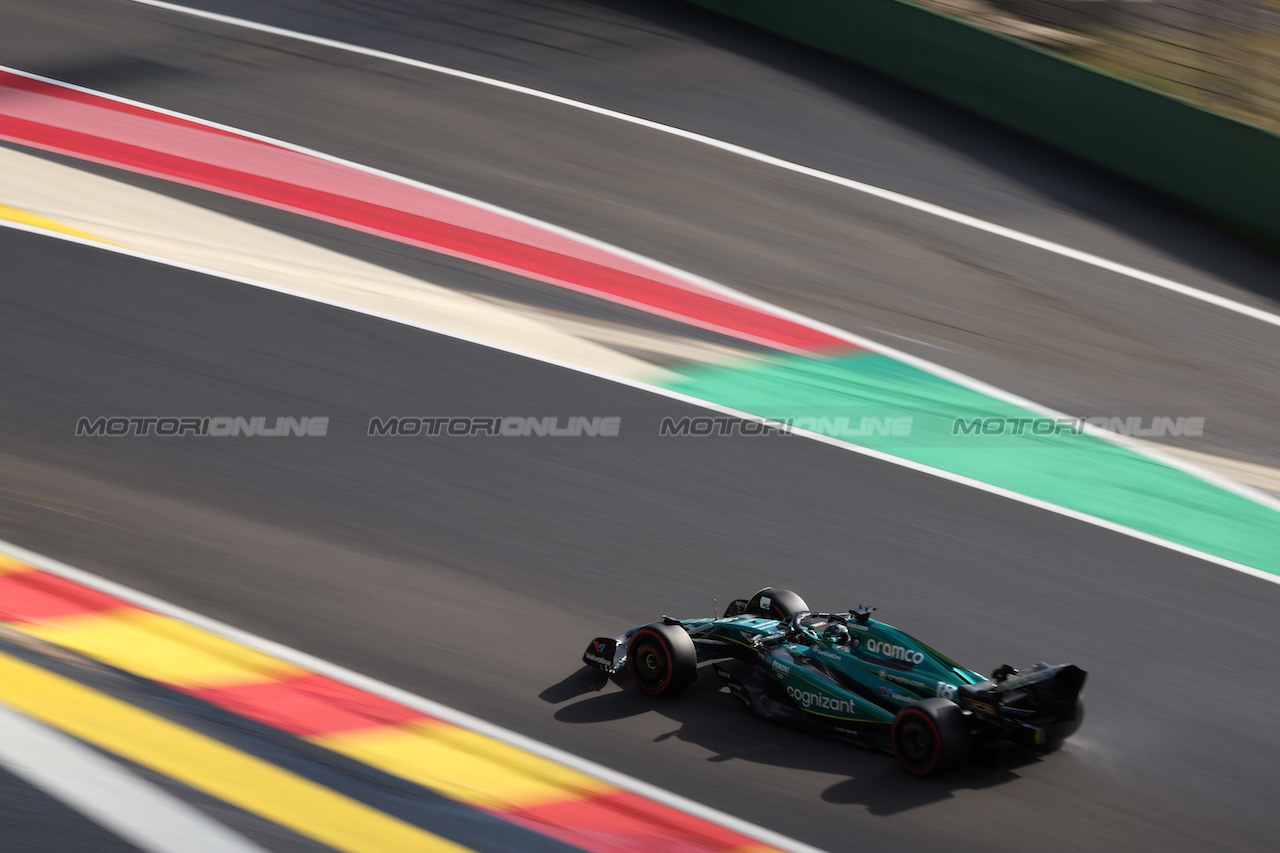 GP BELGIO, Lance Stroll (CDN) Aston Martin F1 Team AMR23.
28.07.2023. Formula 1 World Championship, Rd 13, Belgian Grand Prix, Spa Francorchamps, Belgium, Qualifiche Day.
 - www.xpbimages.com, EMail: requests@xpbimages.com © Copyright: Rew / XPB Images